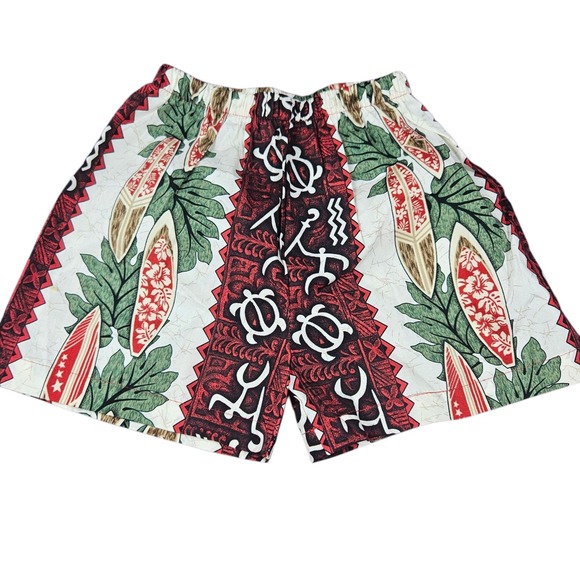 Pacific Legend Hawaiian Top Bottom Boys 6T Shirt Short Set Beach Surf Aztec Palm - Picture 8 of 11